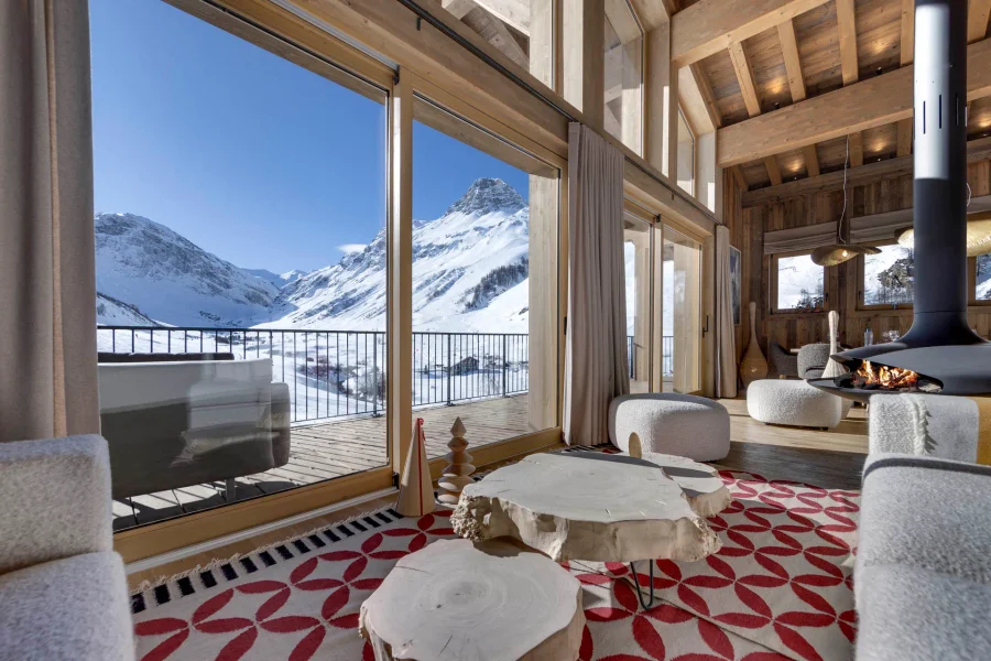 Luxury chalet with panoramic views and private wellness in a serene alpine setting photo 3