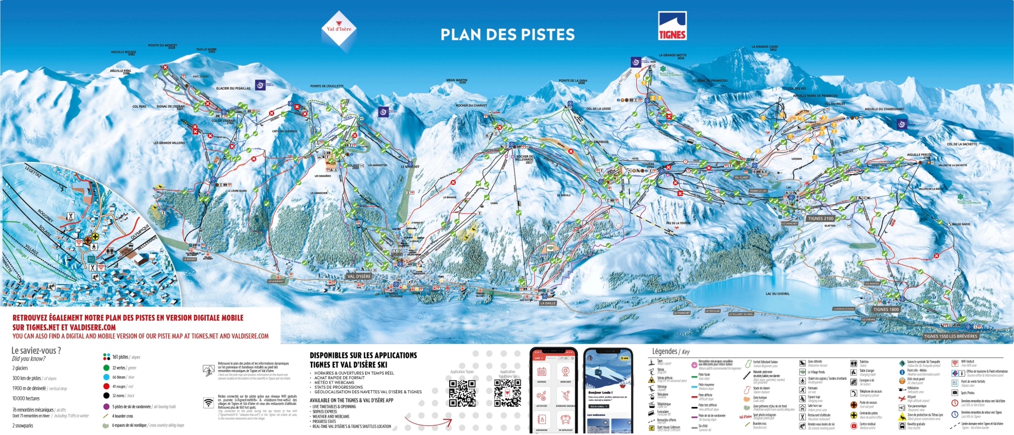 Map of Val d'Isere