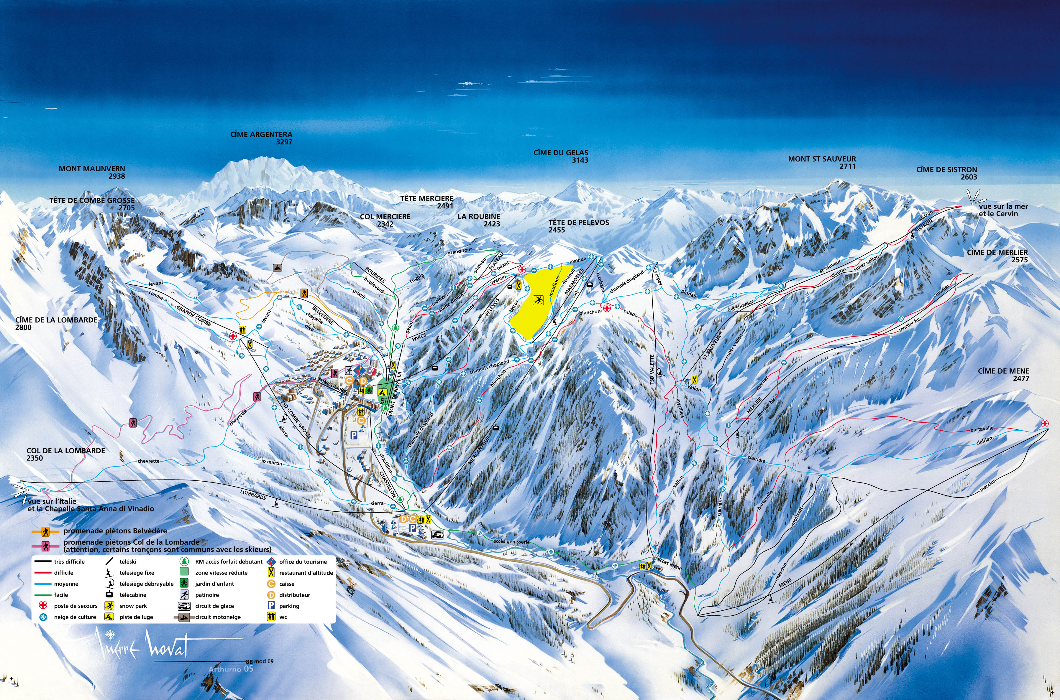 Map of Isola 2000
